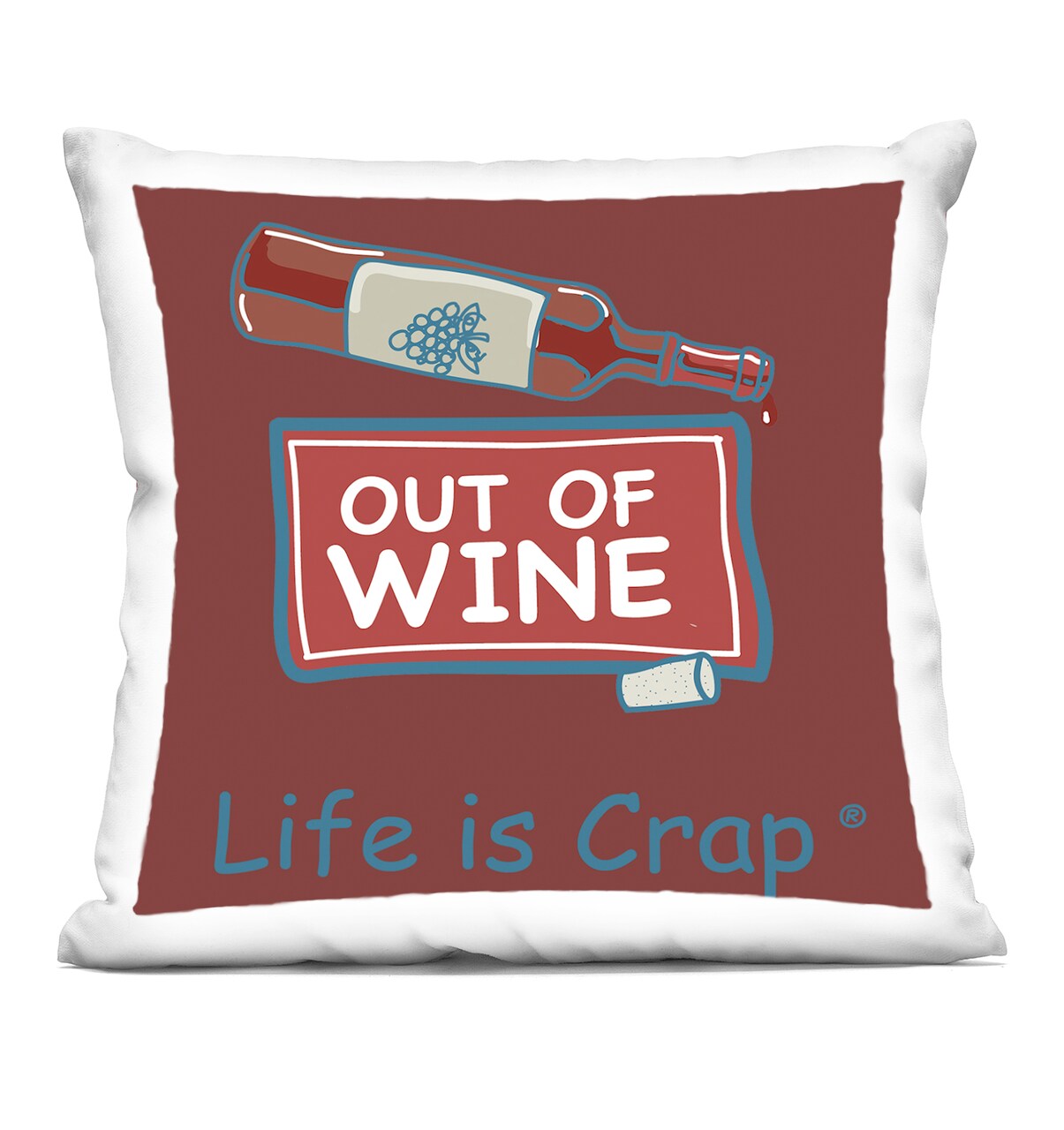 Stupell Industries Out Of Wine Bottle Decorative Printed Throw Pillow Design by LIC, 18 x 7 x 18